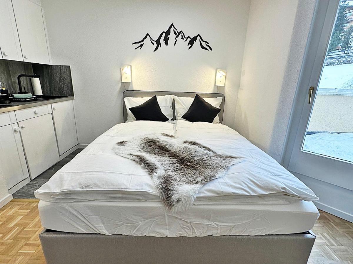 Kleines Juwel, Zentral, Mit Garage Und Pool - Cb102 Lägenhet St. Moritz Exteriör bild