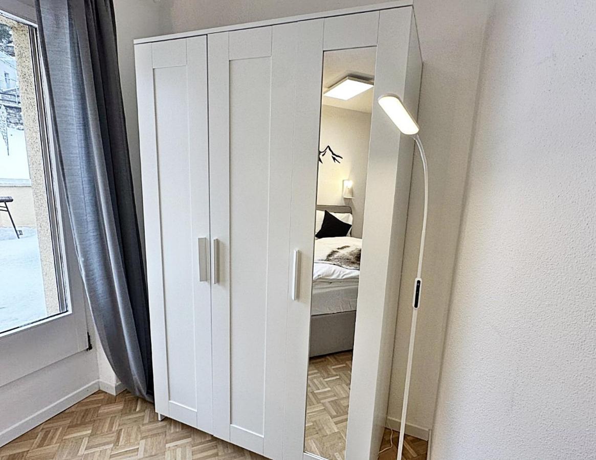 Kleines Juwel, Zentral, Mit Garage Und Pool - Cb102 Lägenhet St. Moritz Exteriör bild